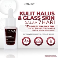 OMG Oh My Glow 13% Multi AHA BHA PHA CICA Intensive Exfoliating Peeling Serum