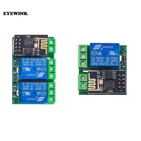 ESP8266 ESP-01/01S 1 channel / 2 channel WiFi relay module