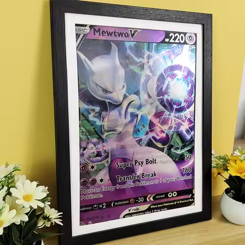 Anime 3D Lenticular Poster Mewtwo Your Favorite Pokémon in Lenticular Form Art Print for Home Decor(