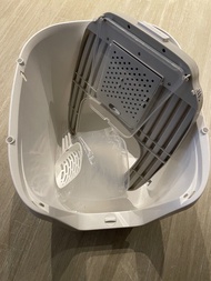 半封閉式防外濺貓砂盆連貓砂鏟