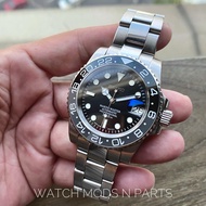 WMNP Seiko Mod Movement Seiko NH35 Bruce Wayne GMT Bezel