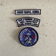 EMBROIDERED ATTRIBUTES 1 SET SCHOOL Kindergarten Elementary School Middle School High School Vocatio