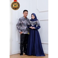 2 IN 1 Set Baju Couple Sedondon Suami Isteri Jubah + Kameja Sepasang Baju Raya Murah Cantik