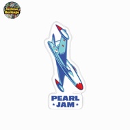 Pearl band sticker airplane watch rock band sticker