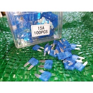 SMALL FUSE ASSORTED 10/15/20 amp 10pcs each amp. all 30pcs