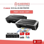 Canon PIXMA E410 All in One Inkjet Printer Print / Scan / Copy (Inks included)