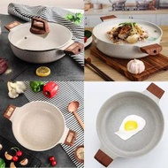 鴛鴦鍋火鍋麥飯石不粘鍋爆款湯火鍋電磁爐煤氣灶通用