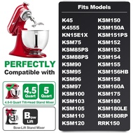 Spiral Dough Hook Replacement for Kitchenaid 4.5/5 Qt. Tilt-Head Stand Mixers, 18/8 Stainless Steel 