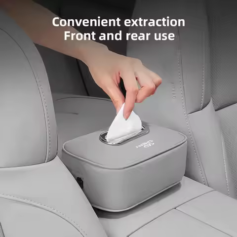 Vehicle Hanging Leather Tissue Holder Headrest Tissue Box Fit Chery Tiggo7 Tiggo8 Pro Omoda5 Jaecoo 