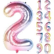 Jumbo Number Foil Balloon 80 cmOMBRE Foil Balloon Number Balloon