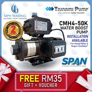 Tsunami CMH4-50K CMH4-60K Automatic Start Stop Home Water Pump Water Booster Pump For 5-7 Toilets (1