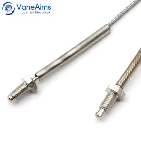 M6 Screw Temperature Sensor Thermocouple Type K 0.5m 1m 2m 3m 4m Temp Probe 0-600℃ for K type Input 