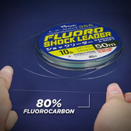 iFIXH 368 Fluorocarbon Shock Leader 80% Tali Pancing Perambut Hantu Fishing Leader FG Knot