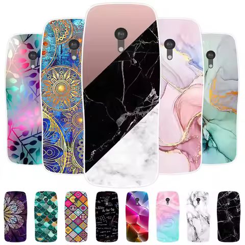 For Nokia 3210 2024 Case Transparent Soft Silicone TPU Marble Back Covers for Nokia3210 4G 2024 Phon