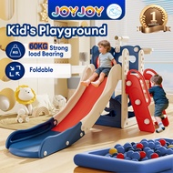 🔥Hight Fence🔥Foldable Playground  Kids Slide  Slide for kids gelongsor kanak kanak Indoor Swing Bask