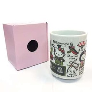 【現貨+預購】凱蒂貓/HELLO KITTY：日本製造！陶瓷湯吞茶杯(兩件組、尺寸:直徑70×95mm)_免運。