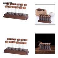[Vaveren] Coffee Bean Storage Tube Sealed Lid Dosing Glass Vials Funnel Display Stand Coffee Bean Ce