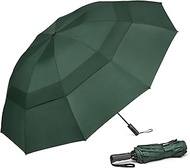 G4Free 42/46/54/62 Inch Large Golf Umbrella Compact Reverse Travel Umbrella 10 Ribs Windproof for Ra