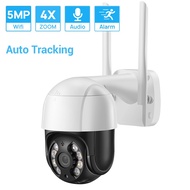 Harmol  5MP Auto Tracking PTZ Wifi Security IP Camera Outdoor Speed Dome 4X Digital Zoom AI Human Detect Wireless Camera 2MP 3MP 5MP CCTV Camera