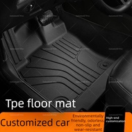 Custom TPE Car Floor Mat Full Coverage For Mitsubishi Outlander ASX Honda HR‑V Toyota BZ3 Tesla Mode