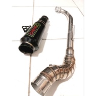 Daeng sai4 Pipe canister conical open specs exhaust Pipe for Wave 125 Xrm 110/125 Wave 100/110/115 R