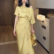 Alisa.sonya แขนยาวปาร์ตี้ชุดจั๊มสูทประกายแวววาวคอกลมสุดเซ็กซี่ลำลองสำหรับผู้หญิง