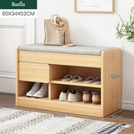 ตู้รองเท้า นั่งได้ มีตู้เก็บของ ราวแขวนของ อเนกประสงค์ ส่งจากโรงงาน ขนาด80x30x180cm