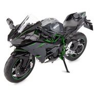 BDTCTK Compatible for 1:9 Kawasaki Ninja H2R Motorcycle DieCast Model, Suspension and Free Roller, T