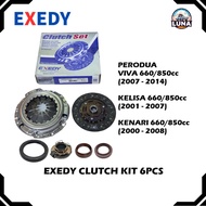 6PCS CLUTCH KIT EXEDY PERODUA VIVA 660/850cc KELISA 660/850cc KENARI 660/850cc