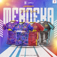 DJ Sport️ BUDAK Jersey Sulam (89/90-P1) Jersey MERDEKA / Size: 6-16