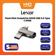 Lexar Flash Disk Jumpdrive D400 USB 3.2 Type C 64GB