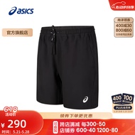 亚瑟士ASICS运动裤男子舒适透气百搭7英寸跑步短裤 2011D081-001 黑色 L