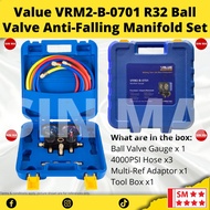 VALUE / KINGREF MANIFOLD SET R22 R410 R32 R134 R600 HIGH QUALITY TOOL GAS HOSE ADAPTOR CAN OPENER DA