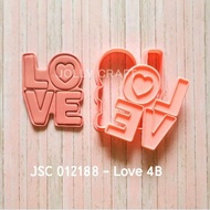 Valentine LOVE 4B Cookie cutter