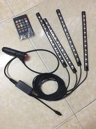 GIÁ SIÊU RẺ - Trọn bộ led sàn led gầm ghế oto cảm biến đổi màu theo nhạc (có video chi tiết) - loại