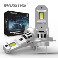 MAXGTRS 2Pcs H7 LED with Fan 20000LM Super Bright Head Light Headlight Bulb with Fan Turbo Mini Design Automotive Headlamp 12V 110W