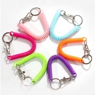 GANTUNGAN G39 Spring Spiral Elastic Safety Keychain Stretch Lockable