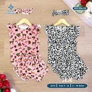 KATUN Jeje Oneset Baby Romper 3 in 1 Cotton Material Cute Outfit Cute Motif Ages 3 - 15 Months Daisy
