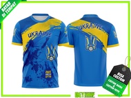 Baju Kaos PIALA DUNIA 2022 Jersey Ukraina Fullprint Sublime