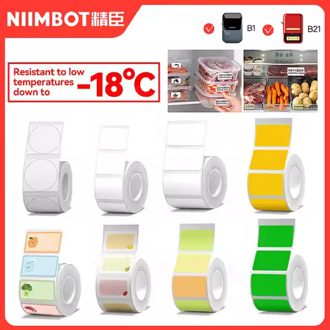 NIIMBOT B1/B21/B31 Thermal Printer Freezer Label Paper Food Storage Kitchen Refrigerator Stickers Da