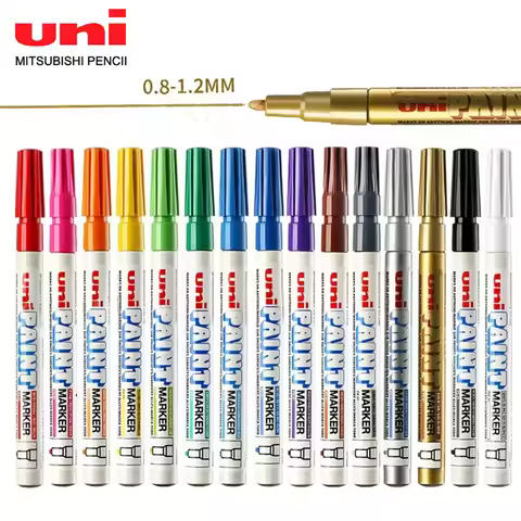 1pcs Japan UNI Paint Marker PX-21 Color Oil-based Permanent 0.8-1.2mm Tire Touch Up Painting Waterpr