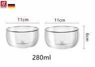 Germany Zwilling double latte cups coffee cups insulated cups 2 pieces (set of heat-resistant glass)