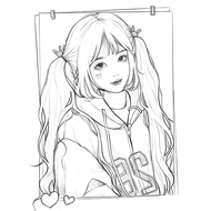 Set of 50 Coloring Pages of Ancient Girl Size A4 A5 Coloring with Wax and Pencil - Coloring Shop TM3