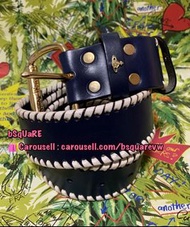 (最後一條) 清貨價 Vivienne Westwood ORB BELT 深藍色 白邊 土星皮帶 腰帶 (保証全新及正貨) 香港專櫃價1990