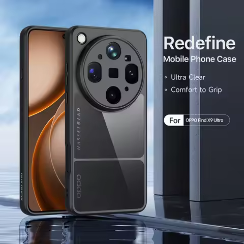 For OPPO Find X9 Ultra Case DUX DUCIS Aimo Series Drop Proof Anti-Fingerprint PC+TPU Transparent Cov