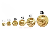 Sỉ 100 charm viên bi titan vàng 3li 4li 5li 6li 8li cao cấp mic vòng