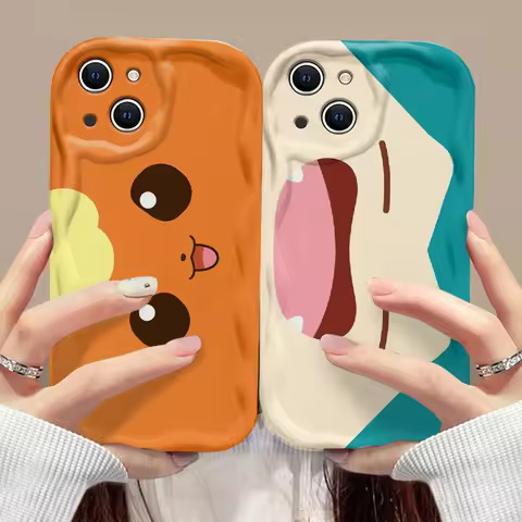 Lovely Anime Phone Case For Pokemons Psyduck Samsung Galaxy S26 S25 S24 S23 S21 S20 FE Plus Ultra F0