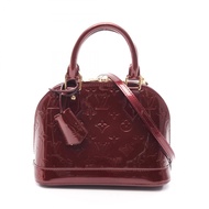 [二手]LOUIS VUITTONAlma BB 手提包，Monogram Vernis，Rouge Fauviste，2-Way，M91676，Rouge Fauviste 皮革，Alma BB