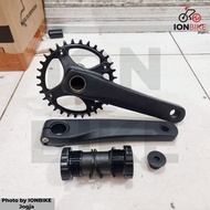 Crank SR11C 32T Single Speed Hollowtech 2 Bcd 104 FREE BB - Crankset Set BMX MTB Mountain Bike Endur