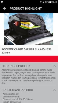 transtek bagasi atap mobil rooftop cargo